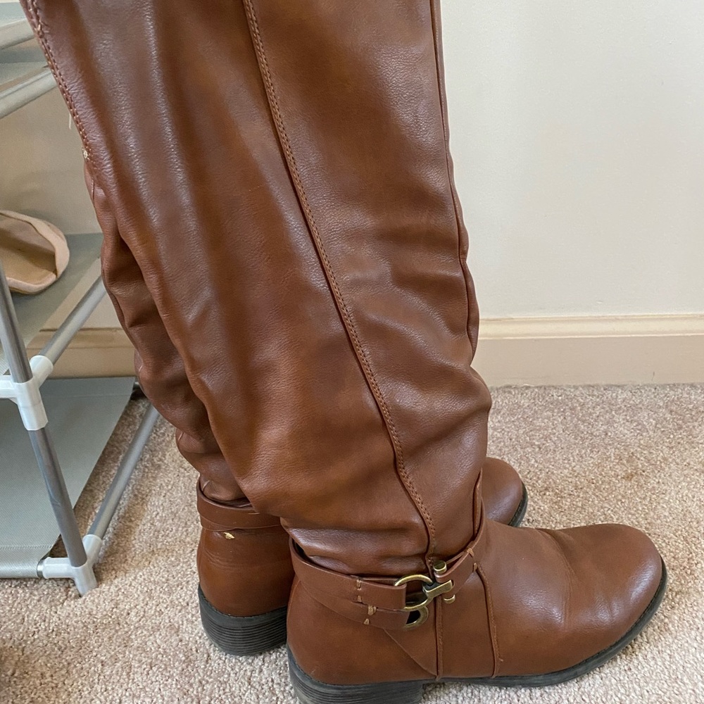 ONE DAY ONLY-Brown Knee-High Boots - Picture 9 of 9